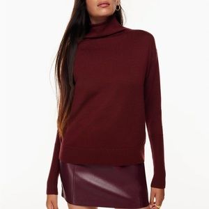 Wilfred Cyprie Sweater, Merino wool mock-neck sweater